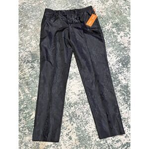 Tallia Runway Collection Men's Polyester 90736 NWT Black With Design 33x32